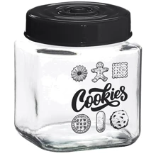 Емкость для хранения Herevin Cookies квадратная 1л (149010-001): Тип Банка c крышкой