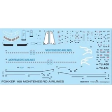 Декаль Boa Decals для самолета Fokker 100 "Montenegro Airlines" BOA-14414: Производитель Boa Decals