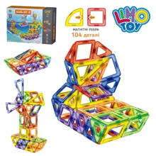 Конструктор Limo Toy LT1004 магнитный, водный транспорт, 104дет, в кор-ке, 45-32-8см: Количество деталей, шт. 104