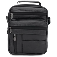 Чоловічі сумки через плече Borsa Leather чорна (K16683-1bl-black): Стать Мужской