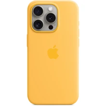 Чехол для iPhone Apple iPhone 15 Pro Silicone Case with MagSafe - Sunshine (MWNK3ZM/A): Цвет желтый