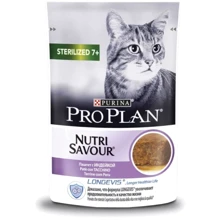 Влажный корм Pro Plan Sterilised 7+ Nutrisavour для кастрированных котов с индейкой 85 г (7613037998146): Тип Влажный корм