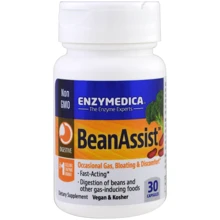 Enzymedica BeanAssist Фермент для переваривания сложных углеводов 30 капсул: Тип Пищеварительные ферменты