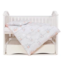Сменная постель Twins Modern Зайчики, розовый (3 эл) (3040-PM-08): Тип постельный комплект
