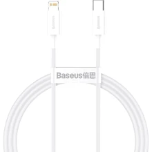 Кабель Baseus Cable USB-C to Lightning Superior Series PD 20W 1m White (CATLYS-A02): Тип USB-C - Lightning