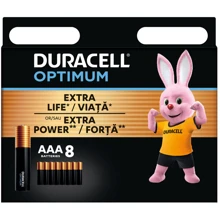 Лужні батареї Duracell Optimum AAA 1.5V LR03, 8 шт (5000394158962): undefined undefined