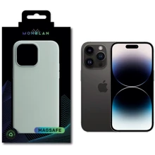 Чехол для iPhone Monblan Silicone Case MagSafe Succulent for iPhone 14 Pro Max: Цвет зеленый