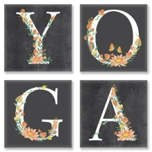 Набор для росписи по номерам из 4-х картинок YOGA лофт 18х18 см (CH118): Производитель Идейка