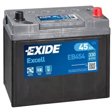 Exide Excell 6СТ-45 АЗІЯ Євро (EB454): Ємність, Ач 45