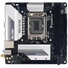 BIOSTAR B660T-SILVER: Оперативная память 2xDDR4 5000+ МГц, до 64 ГБ