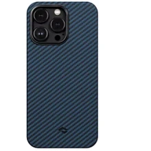 Чехол для iPhone Pitaka MagEZ Case 3 Twill 1500D Black/Blue (KI1408PM) for iPhone 14 Pro Max: Цвет синий