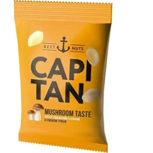 Арахис жареный соленый со вкусом грибов Capitan 30 г (4820240035916): Вес нетто 30 г