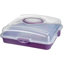 Тортівниця Violet House 0036 Каризм Plum 13х38х38 см (0036 Каризм PLUM квадратний): Виробник Violet House