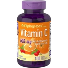 Piping Rock Vitamin C & E with Rose Hips 100 softgels Витамин C 500 мг с биофлавоноидами и плодами шиповника: Тип Витамин C