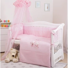 Постельный комплект 8 эл. Twins Evo Кот и пес 4073-A-104, pink, розовый: Тип постельный комплект