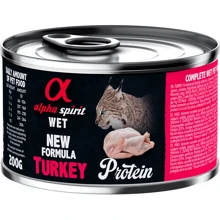 Влажный корм Alpha Spirit Turkey для котов с индейкой 200 г (as311247): Тип Влажный корм