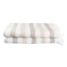 Полотенце Hobby Stripe Peshtemal бежевое 50х90см (315693): Тип махровое полотенце