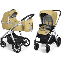 Универсальная коляска 2в1 Baby Design BUENO 01 YELLOW (без вышивки): Тип коляски универсальная коляска (2-в-1)