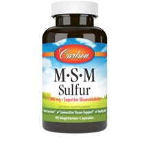 Carlson Labs MSM-Sulfur Метилсульфонилметан МСМ 90 капсул: Тип MSM