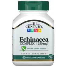 21st Century Echinacea complex Екстракт ехінацеї 60 вегетаріанських капсул: Форма випуску Капсулы