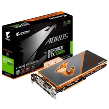 Відеокарта GIGABYTE GeForce GTX 1080 Ti Waterforce WB Xtreme Edition 11G AORUS (GV-N108TAORUSX WB-11GD): Обсяг пам'яті, Гб 11