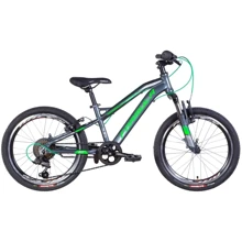 Велосипед AL 20" Formula BLACKWOOD AM Vbr рама- 2022 (темно-серебристый с зеленым): Диаметр колес, дюймов 20