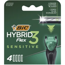 BIC 3 Flex Sensitive Сменные картриджи для бритья мужские 4 шт.: Вид Сменные кассеты