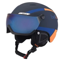 Гірськолижний шолом Bolle B-YOND VISOR 54-58 31487 Navy & Orange with Grey Blue visor Cat 2 (B-YOND VISOR): Колір синий