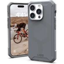 Чехол для iPhone Urban Armor Gear UAG Essential Armor Magsafe Silver (114276113333) for iPhone 15 Pro: Цвет серый