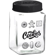 Емкость для хранения Herevin Cookies квадратная 1.5л (149015-001): Тип Банка c крышкой