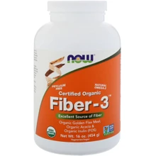 Now Foods Organic Fiber-3 Клетчатка 454 г: Тип Клетчатка
