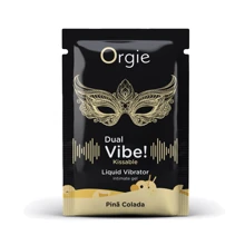 Жидкий вибратор Orgie Dual Vibe! Pina Colada Kissable Liquid Vibrator, 1 мл: Форма выпуска Гель