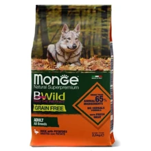Сухой корм беззерновой Monge Dog Bwild Grain Free для собак с мясом утки 2.5 кг (70004732): Тип Сухой корм