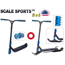 Самокат Снегоход 2 в 1 Scale Sports Adrenaline 110 mm Синий (221605557): Количество колес 2