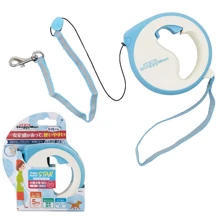 Повідець-рулетка DoggyMan Retractable Lead Star S до 10 кг 5 м блакитний (58465): Тип шнура Трос