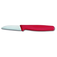 Кухонный нож Victorinox Paring с красной ручкой 6см (5.0301): Лезвие нержавеющая сталь