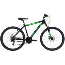 Велосипед Discovery RIDER DD 2021 26" черно-зеленый (OPS-DIS-26-422): Материал рамы Сталь