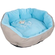 Лежак Flamingo Shabby Chic Dog Bеd для собак 45 см серо-голубой (44723): Тип Лежак