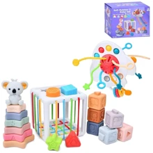 Набор для развития 4в1 Soft Rubber Baby Set 19 элементов (1282): Тип детская головоломка
