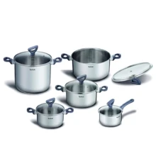 Набор кастрюль Tefal Daily Cook 10 пр. (G712SA55): Материал корпуса Нержавеющая сталь