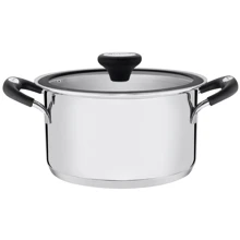 Каструля TRAMONTINA Solar silicone нержавіюча сталь 2,8 л (діам 20см) широка (62123/203): Тип Традиционная
