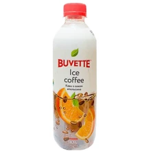 Напиток безалкогольный Buvette Ice coffee Кофе с соком апельсина сокосодержащий негазированный 0.5 л (4820115402768): Объем, л 0.5