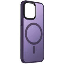 Чохол для iPhone Mobile Case TPU+PC Metal Buttons with MagSafe Colorful Dark Purple for iPhone 13: Колір фиолетовый