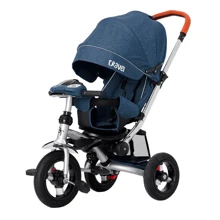 Велосипед трехколесный Tilly Travel Синий лен (T-387/1 BLUE): Тип Велосипед-коляска