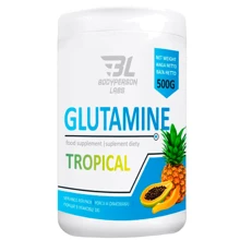 Аминокислота для спорта Bodyperson Labs Glutamine 500 g / 100 servings / Tropical: Вкус Тропические фрукты