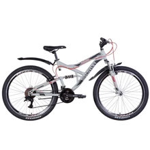 Велосипед Discovery CANYON AM2 Vbr с крылом Pl 2022 ST 26" серо-черный (OPS-DIS-26-447): Материал рамы Сталь