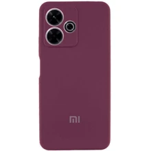 Чехол для телефонов Lakshmi Premium Silicone Case with Logo Full Camera Plum for Xiaomi Redmi 13 4G / Poco M6 4G: Совместимость Xiaomi Redmi 13 4G / Poco M6 4G