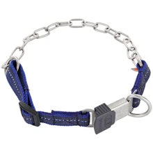 Ошейник для собак Sprenger Adjustable Collar with Assembly Chain среднее звено 3 мм 50-55 см синий (51145): Производитель Sprenger