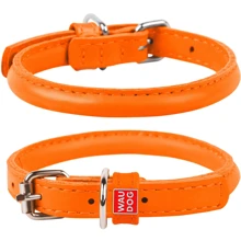 Ошейник круглый WAUDOG Glamour 6 мм 17-20 см оранжевый (22264): Производитель WAUDOG