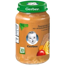 Пюре Gerber Лакомство по-итальянски 190 г (1227376): Вид Овоще-мясное